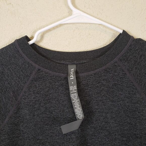 Vuori Long Sleeve Halo Crew Top Shirt Gray Heather Women’s Sz Small Athleisure - Picture 3 of 9